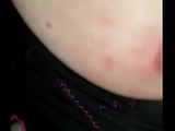 m. jerks her pussy out of which secretion comes out